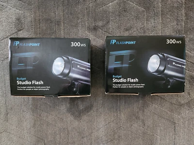 (2) FLASHPOINT BUDGET STUDIO MONOLIGHT FLASH SET, 300 WS  - Image 1 of 4