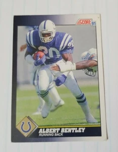 1991 Score Football Card #488 Albert Bentley - Indianapolis Colts - Picture 1 of 2