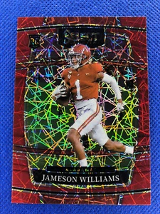 2022 #52 Jameson Williams Panini Select Draft Picks Concourse Red Lazer Prizm RC - Bild 1 von 2
