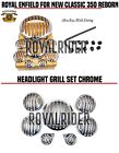 Royal Enfield "HEADLIGHT GRILL FULL SET CHROME" For New Classic 350 Reborn