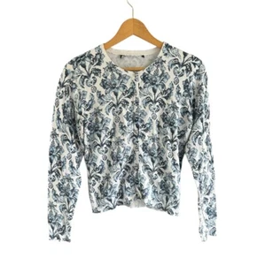 White House Black Market Floral Cardigan Womens Size S - Picture 1 of 6