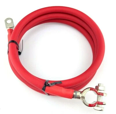 Cable de batería positivo calibre 4 AWG cobre personalizado - coche, camión, autocaravana, barco, solar Foto 1 de 4
