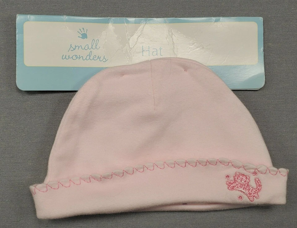Baby Girl New Small Wonders 0-6 Month Pink Kitty Infant Cap Hat - Image 1 of 1