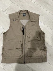 Royal Robbins Vest Fishing Hunting Field Utility Mesh Lined Khaki Men’s L - Picture 1 of 5