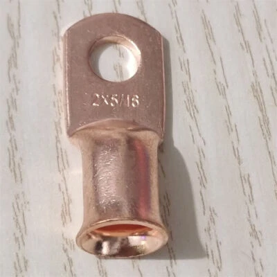 10pcs Copper Lugs Battery 2AWG Wire Cable Crimp Connector 5/16'' Ring Terminal - Image 1 of 4