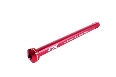 KCNC KQR08 MTB E-Bike Bicycle Rear Skewer for Shimano E-Thru 12mm 161mm Red - Image 1 of 4