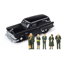 Ford FARSE 1953 Station Wagon CMW 1/87 HO + Combo Preiser Funeral Asistentes - Imagen 1 de 7