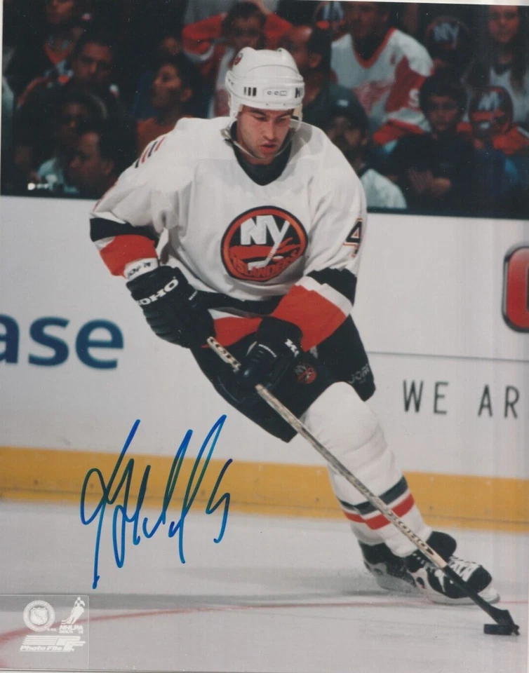 Roman Hamrlik Autographed 8x10 New York Islanders E768 - Image 1 of 1