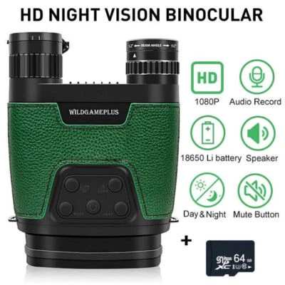 WG600B 1080P Infrared Night Vision Goggles Optical Hunting Binoculars Telescope - Image 1 of 4