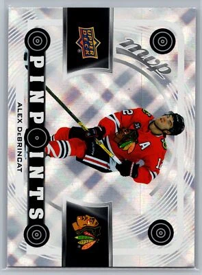 2022-23 Upper Deck MVP #PP-11 Alex DeBrincat Pinpoints Chicago Blackhawks - Image 1 of 2