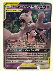 SM - Unified Minds #71/236 Mewtwo & Mew GX - Picture 1 of 2