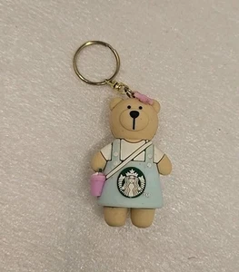 Starbucks Portachiavi Orso Barista con Logo Aprin e Tazza da Caffè - Foto 1 di 8