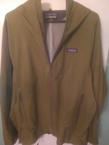 Patagonia Stretch Rain Shadow Jacke Herren Large grün Kapuze leicht H2NO - Bild 1 von 8
