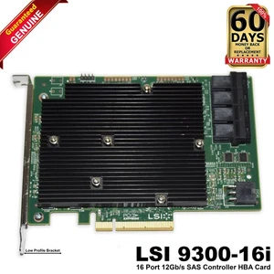 LSI SAS 9300-16i 16-Port 12Gb/s SAS HBA PCIe 3.0 IT Mode for ZFS TrueNAS unRAID - Picture 1 of 8