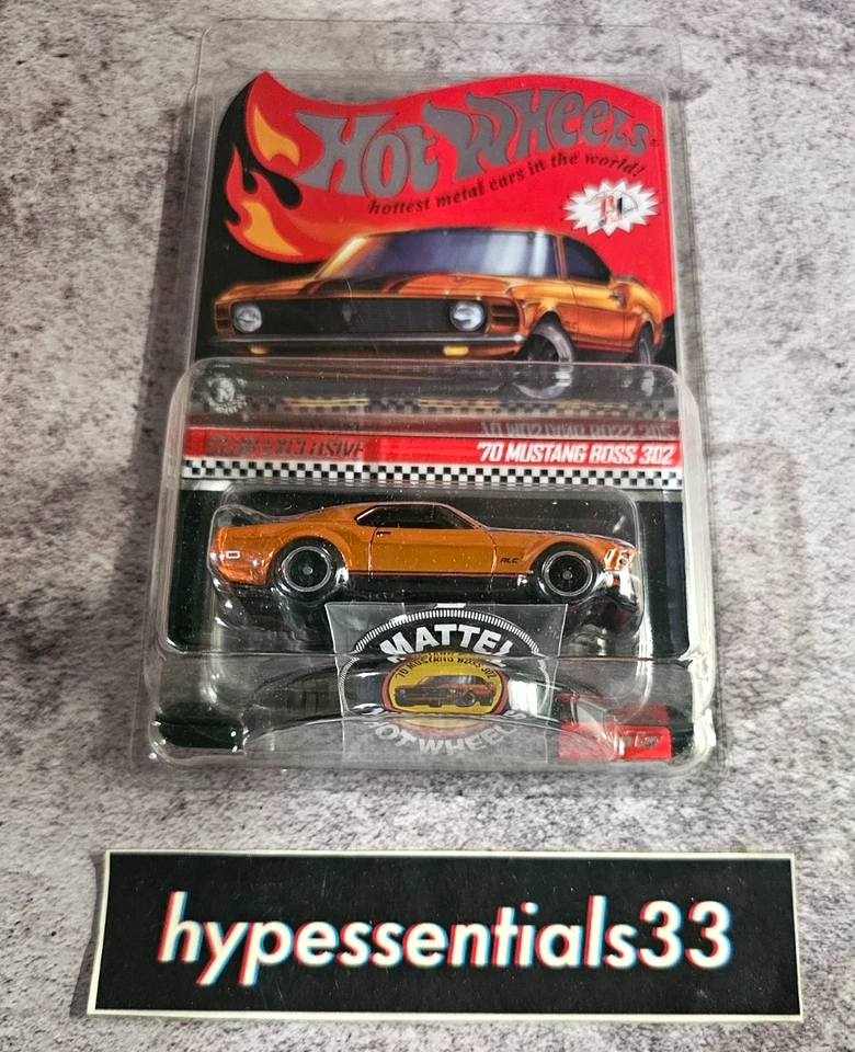 Mustang Boss 302 RLC 2021 Hot Wheels 70 kit de membresía pin y parche incluidos nuevo Foto 1 de 1