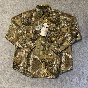 5.11 Tactical Realtree Shirt Mens L Green Brown Teflon Long Sleeve Hunting NEW - Picture 1 of 17