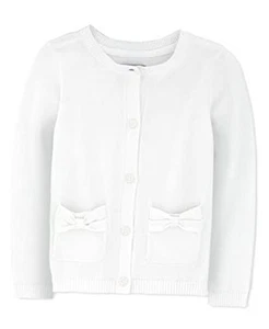 Baby Girls' and Toddler Bow Pocket Cardigan - Picture 1 of 4