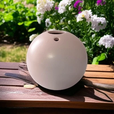 Mini Jarrón Redondo Ikea Bud Ball Ikebana Gradvis Rubor Rosa Cerámica Mod Geométrico Foto 1 de 4