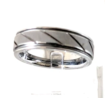 Anillo TRITON Carburo de Tungsteno Tono Plata Talla 9 Foto 1 de 4