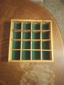 Wooden Wood 25 Golf Ball Display Cabinet Case Rack Wall Mount Souvenir Trophy - Picture 1 of 2