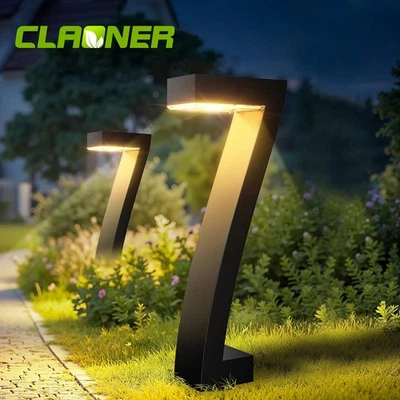 2 Stk. LED Solarlampen für Außen Garten Stilvoll Solarleuchten Wegeleuchten Deko - Bild 1 von 4