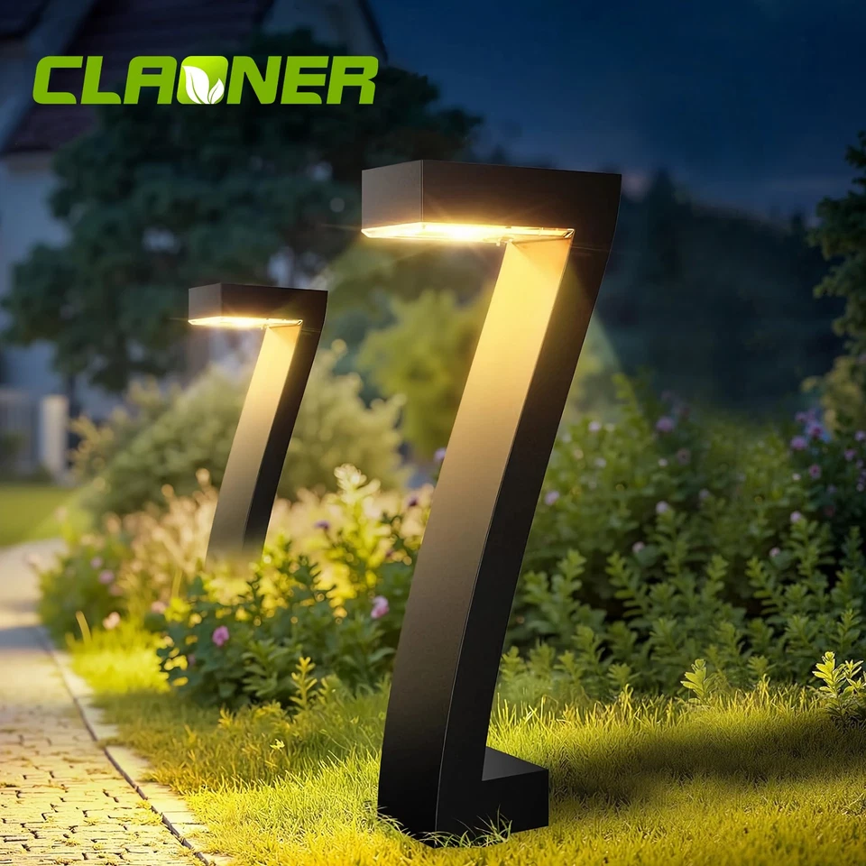 2 Stk. LED Solarlampen für Außen Garten Stilvoll Solarleuchten Wegeleuchten Deko - Bild 1 von 4