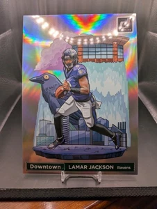 2024 Lamar Jackson Panini Donruss Jumbo Downtown #1 Baltimore Ravens - Picture 1 of 2