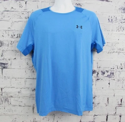 Under Armour 1383700 UA Rush Vent para hombre ajustado S/S azul/grande nuevo con etiquetas. Foto 1 de 4