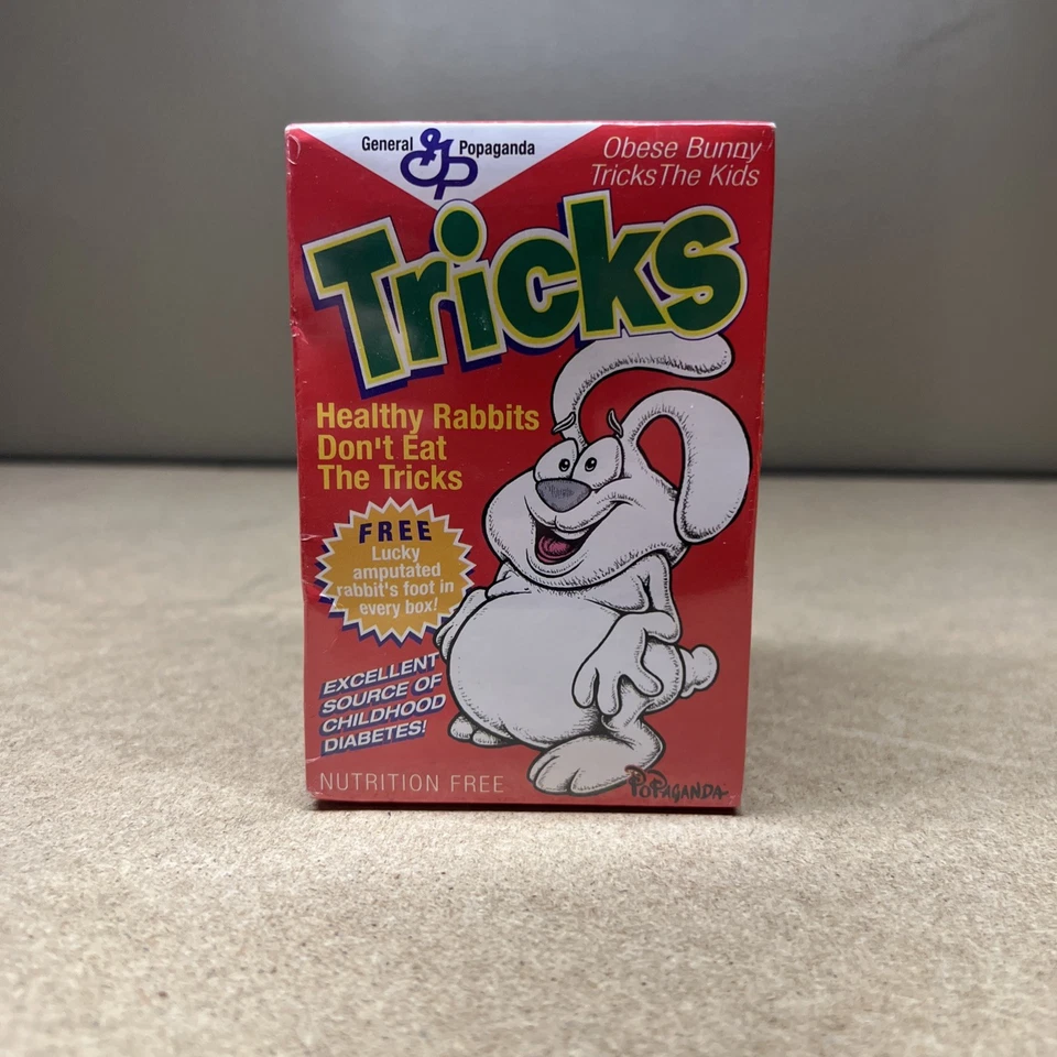 Minifigura Ron English Popaganda Tricks Tricky Rabbit 3" - Asesinos de cereales Foto 1 de 4