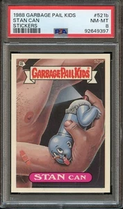 1988 Garbage Pail Kids Series 13 #521b Stan Can PSA 8 - Picture 1 of 2
