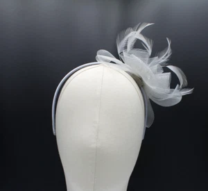 Facinator Headband with Feather Detail Weddings, Ladies day at the races ZH000 - Picture 1 of 7