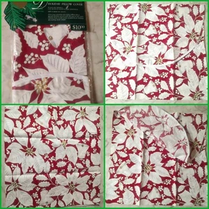 Funda de almohada decorativa con campana de muérdago navideño para vacaciones se adapta al cuadrado de 17 - Imagen 1 de 12