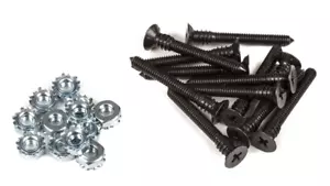 FENDER PURE VINTAGE BOXES BLACK SPEAKER MOUNTING SCREWS STUD NUTS 0992094000 - Picture 1 of 1
