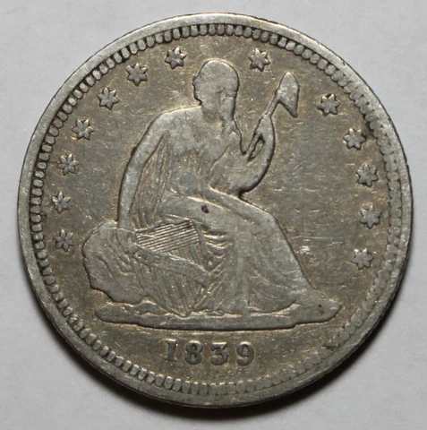 1839 Seated Quarter No Drapery WB437 Cover
