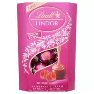 Lindt Lindor Himbeeren & Sahne 200g 7er Kiste - Bild 1 von 1