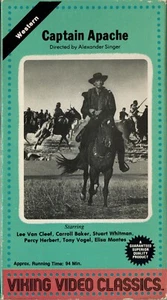 Lee Van Cleef Western CAPTAIN APACHE on VHS with Carroll Baker & Stuart Whitman - Picture 1 of 2