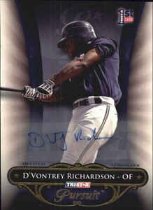 2010 TRISTAR Pursuit Autographs #35a D'Vontrey Richardson /80