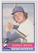 1976 TOPPS CHARLIE MOORE MILWAUKEE BREWERS #116