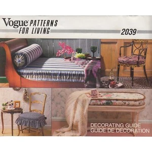 Coprisedile e copridivano, cuscini, imbottitura in vimini modello cucito Love - Vogue 2039 - Foto 1 di 2