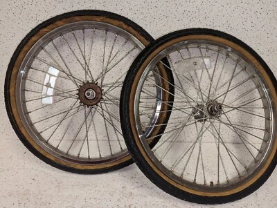 Royce Union 20” rodas conjunto de rodas aros pneus BMX ensino médio vintage x7 - Imagem 1 de 4