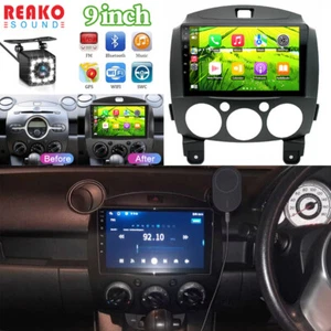 Android 13.0 For Mazda 2 2007-2013 Wireless Carplay Car GPS NAVI Head Unit Radio - Picture 1 of 17