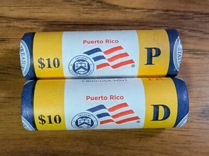 2009 P&D State Quarter Rolls: Puerto Rico Uncirculated from U.S. Mint - Picture 1 of 1