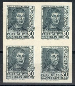 ESPAÑA 1938 - EDIFIL 844Aecb** BLOQUE 4 - VARIEDAD - FERNANDO EL CATÓLICO - MNH - Imagen 1 de 2