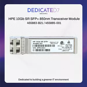 Módulo transceptor HPE 10Gb SR SFP+ 850nm 4555883-B21 4555885-001 - Imagen 1 de 1