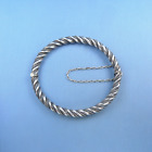 Victorian Twisted Sterling Silver Bangle / Bracelet