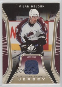 2006 SP Game Used Edition Authentic Fabrics Gold Jersey /100 Milan Hejduk #AF-MH