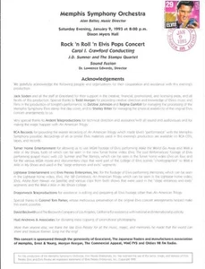 #2721 USPS FD Concert Souvenir 29c Elvis Presley Stamp w/FDC - Picture 1 of 2