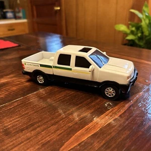 ERYTL John Deere Pickup Truck Diecast Plastic Metal White 8 1/4" with hitch - Picture 1 of 8