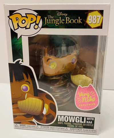 Funko Pop Disney The Jungle Book 987 Mowgli With Kaa Very Neko Exclusive Cover
