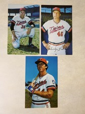 1981 Minnesota Twins 3 Postcard Lot, Koosman, Podres, Hatcher 